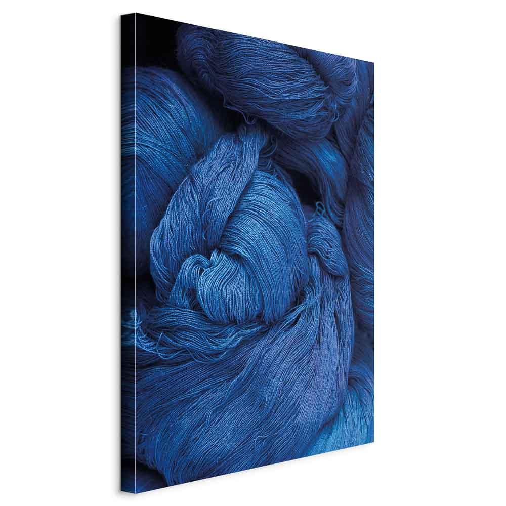 Lærredsbillede Blue Worsted 1 del lodret - 20 x 30 cm - På italiensk lærred