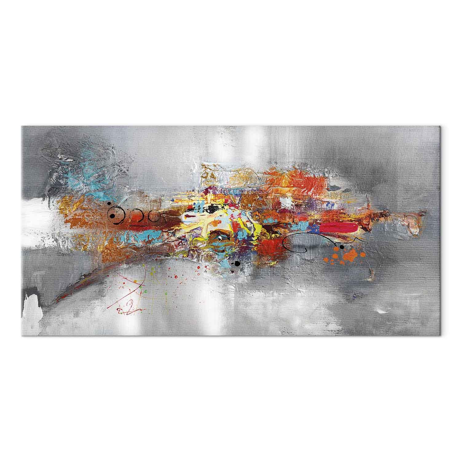 Abstrakt billede p lrred Dominant bredformat - 60 x 30 cm - Standard