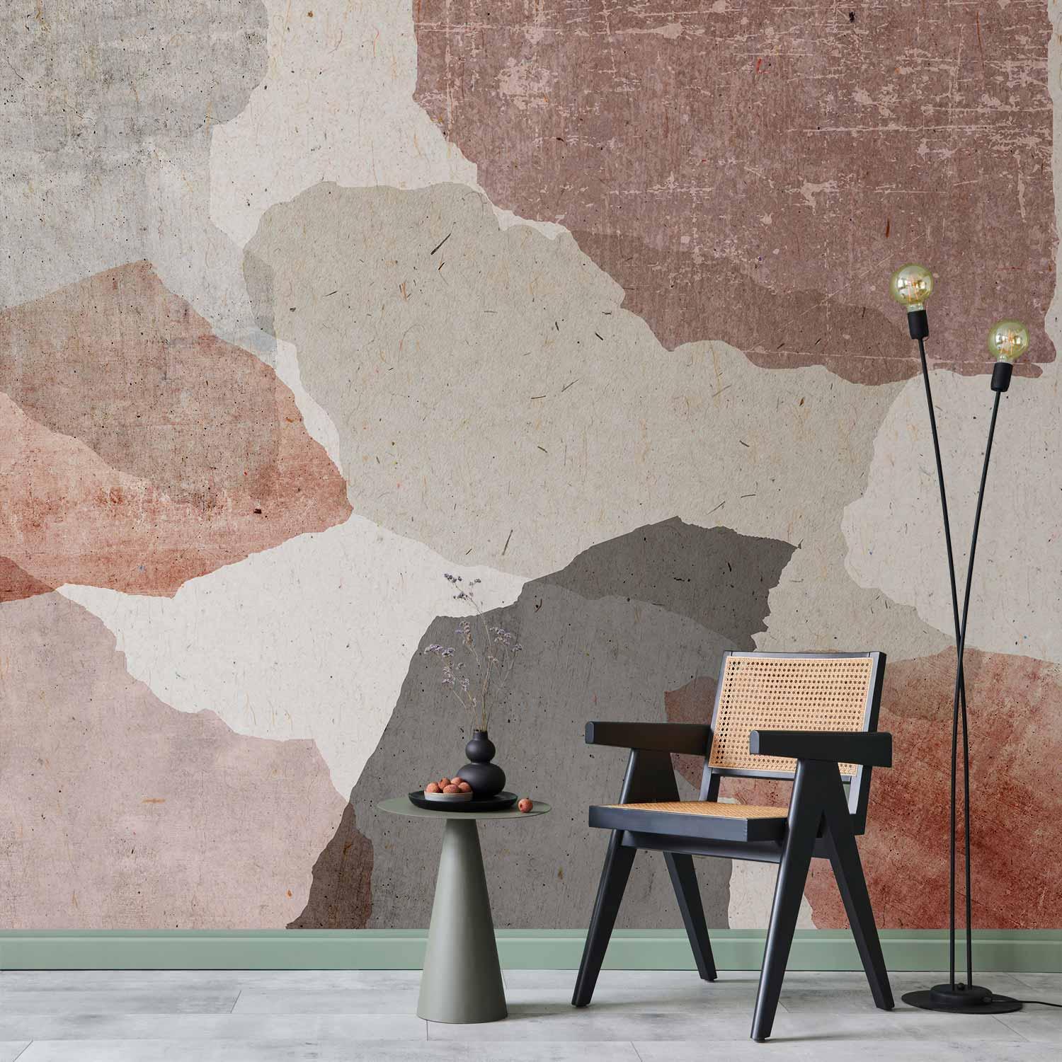 Fototapet - Farverig Terrazzo abstrakt vgdekoration - 100 x 70 cm - Standard