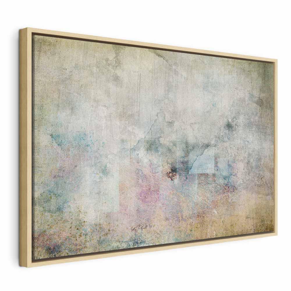 Abstrakt billede p lrred - Mystisk fremtoning - 90 x 60 cm - I en naturlig trramme