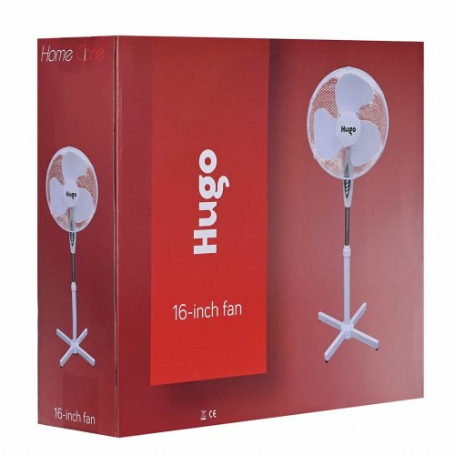 Hugo FS-1610M gulvventilator 40 cm 40 W hvid