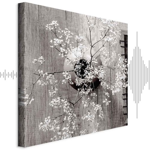 Lærredsbillede Tørrede blomster - kvadratisk