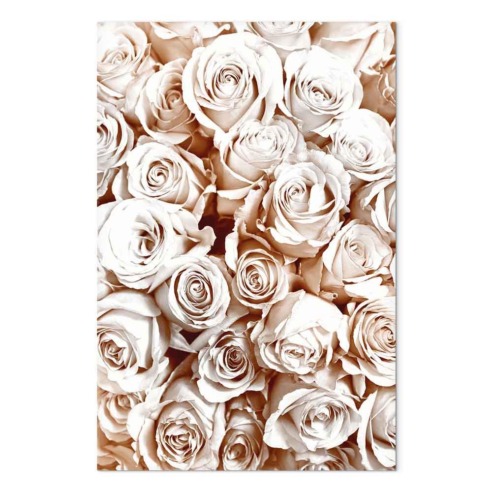 Lærredsbillede Rose Garden 1-delt vertikalt med roser - 20 x 30 cm - Premium Print