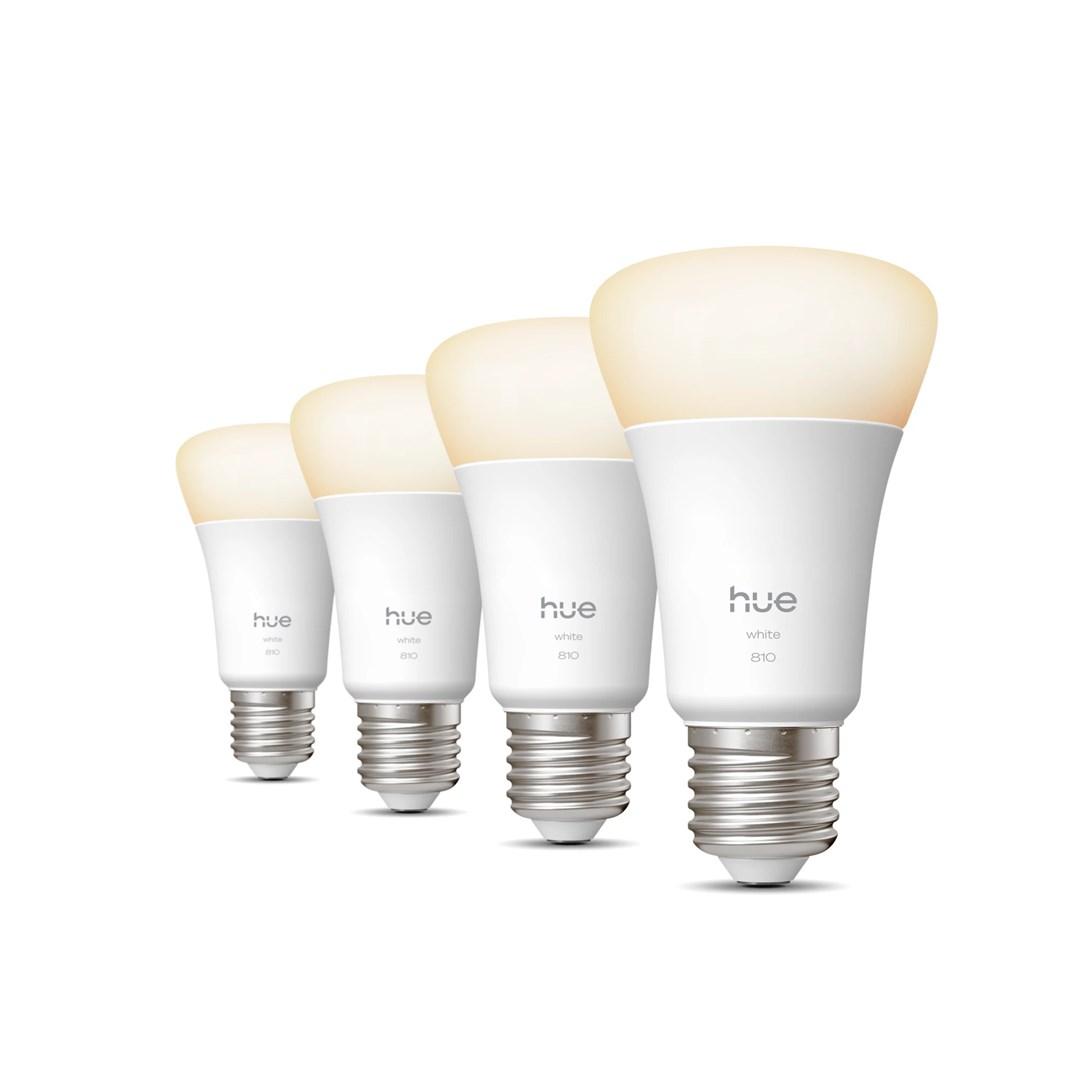 Philips Hue White E27 smart LED-pære 7 W 4-pak