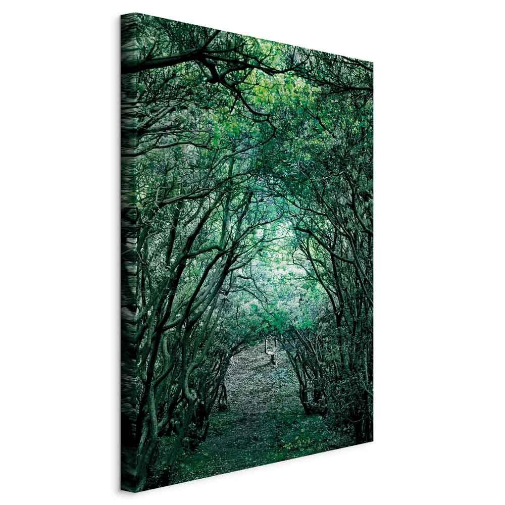 Lærredsbillede Green Pergola lodret vægdekoration - 20 x 30 cm - Standard