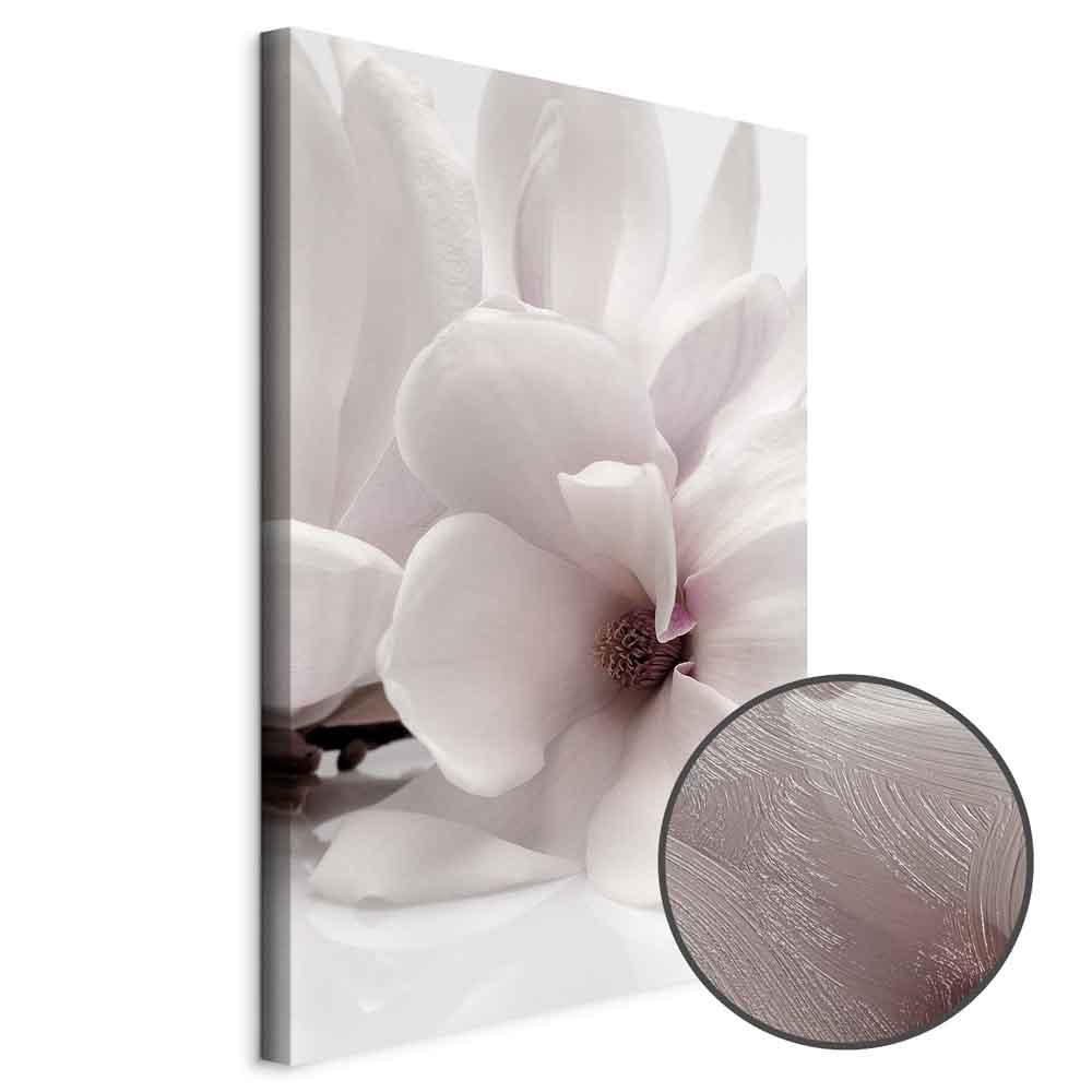 Lærredsbillede Blooming Light lodret med magnolia - 20 x 30 cm - Premium Print