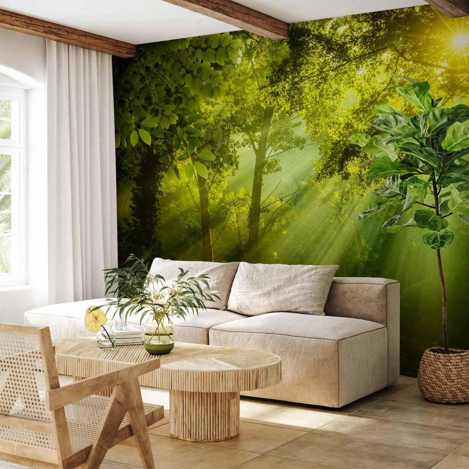 Fototapet Hemmelig Skov - 100 x 70 cm - Premium
