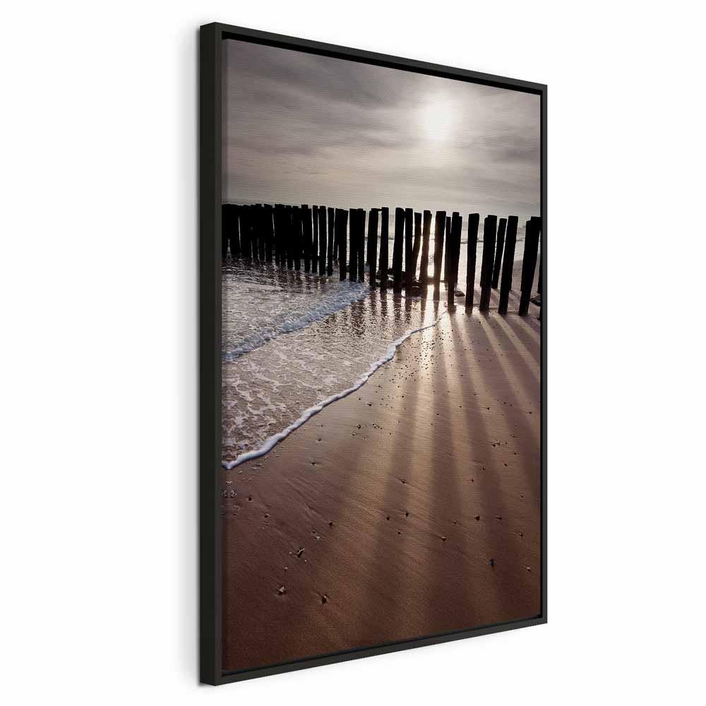 Lrredsbillede Light of Hope lodret - 80 x 120 cm - I en sort trramme