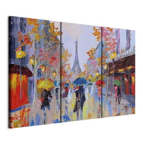 Lærredsbillede Rainy Paris