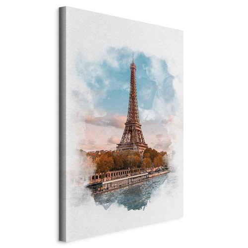 Lærredsbillede Paris View - lodret