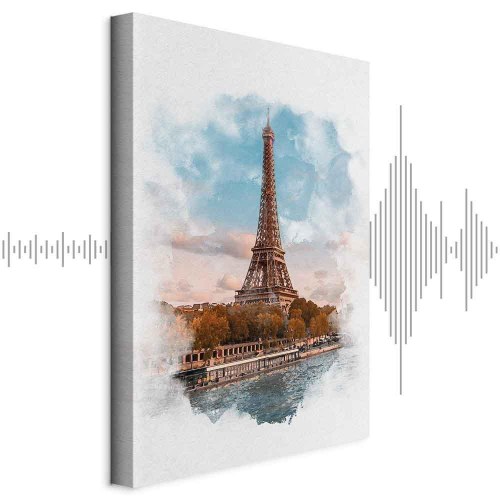 Lærredsbillede Paris View - lodret