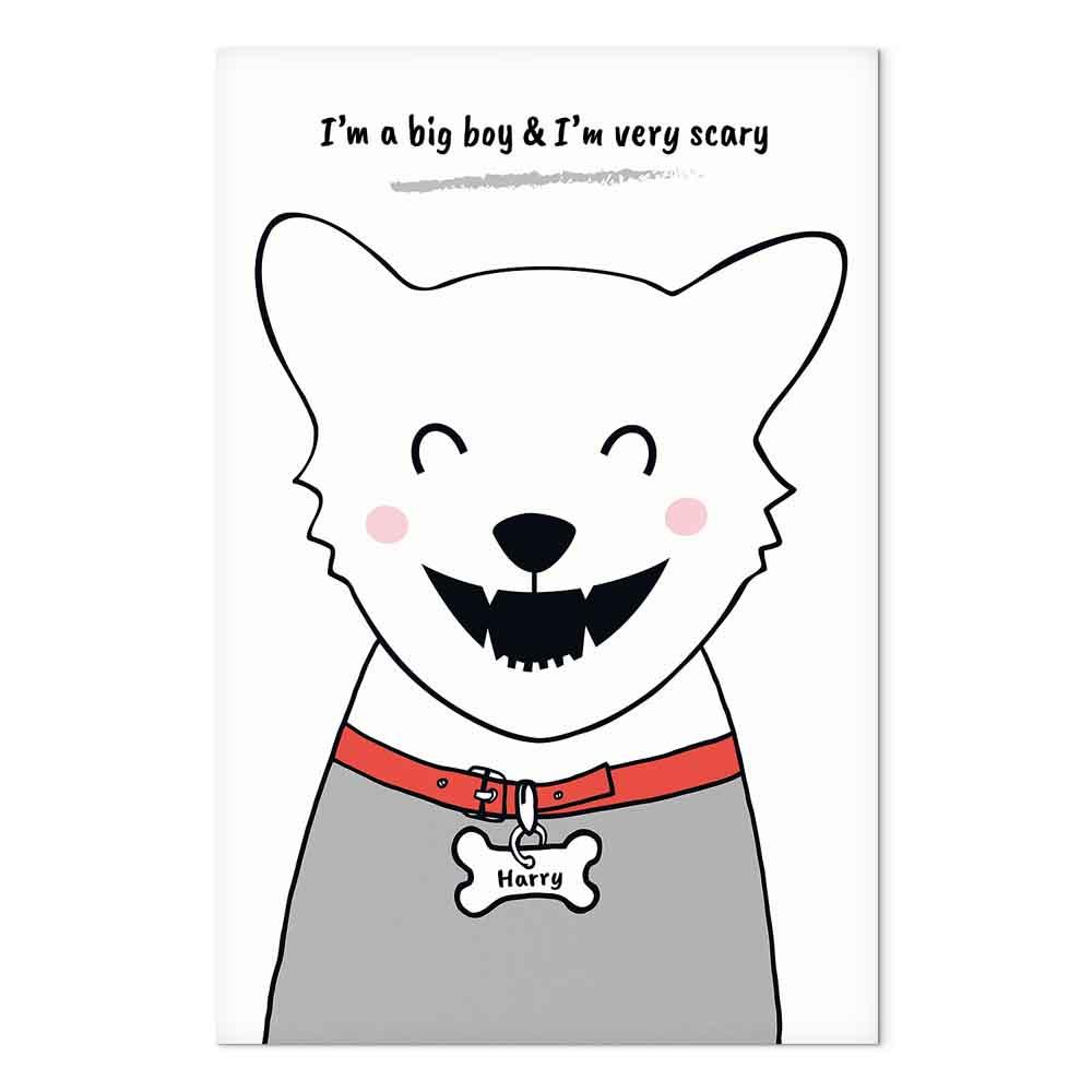 Billede - Doggy Harry (1 Part) Vertical - 80 x 120 cm - Premium Print