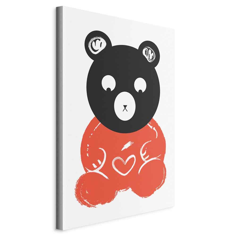 Billede - Thoughtful Bear (1 Part) Vertical - 80 x 120 cm - Standard