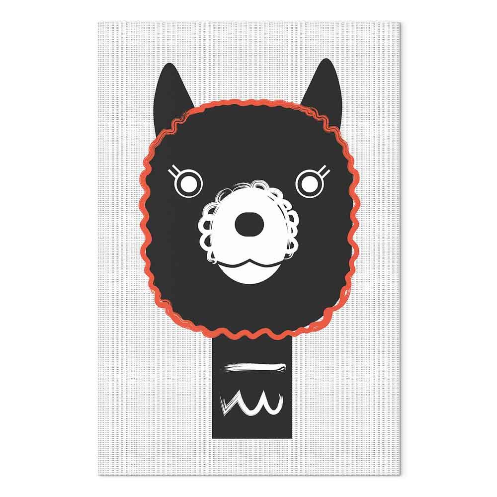 Billede - Decorative Alpaca (1 Part) Vertical - 80 x 120 cm - Premium Print