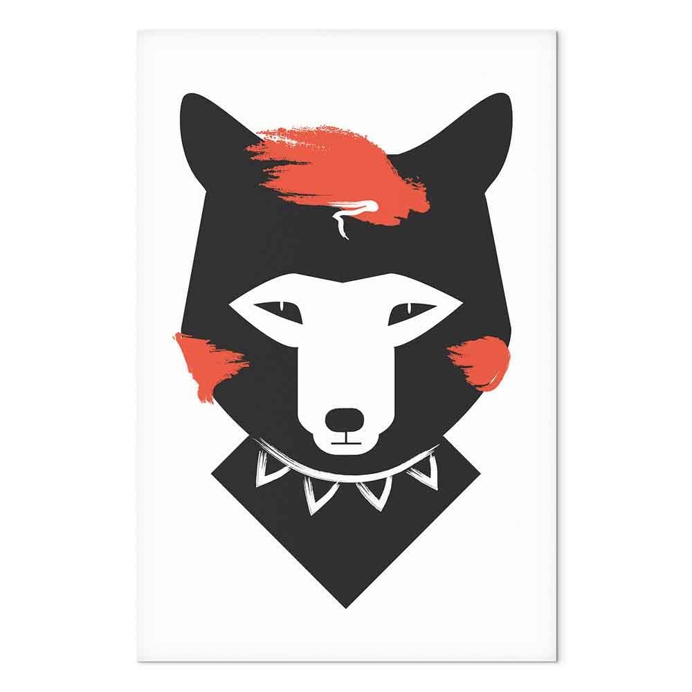 Billede - Polite Fox (1 Part) Vertical - 80 x 120 cm - Premium Print