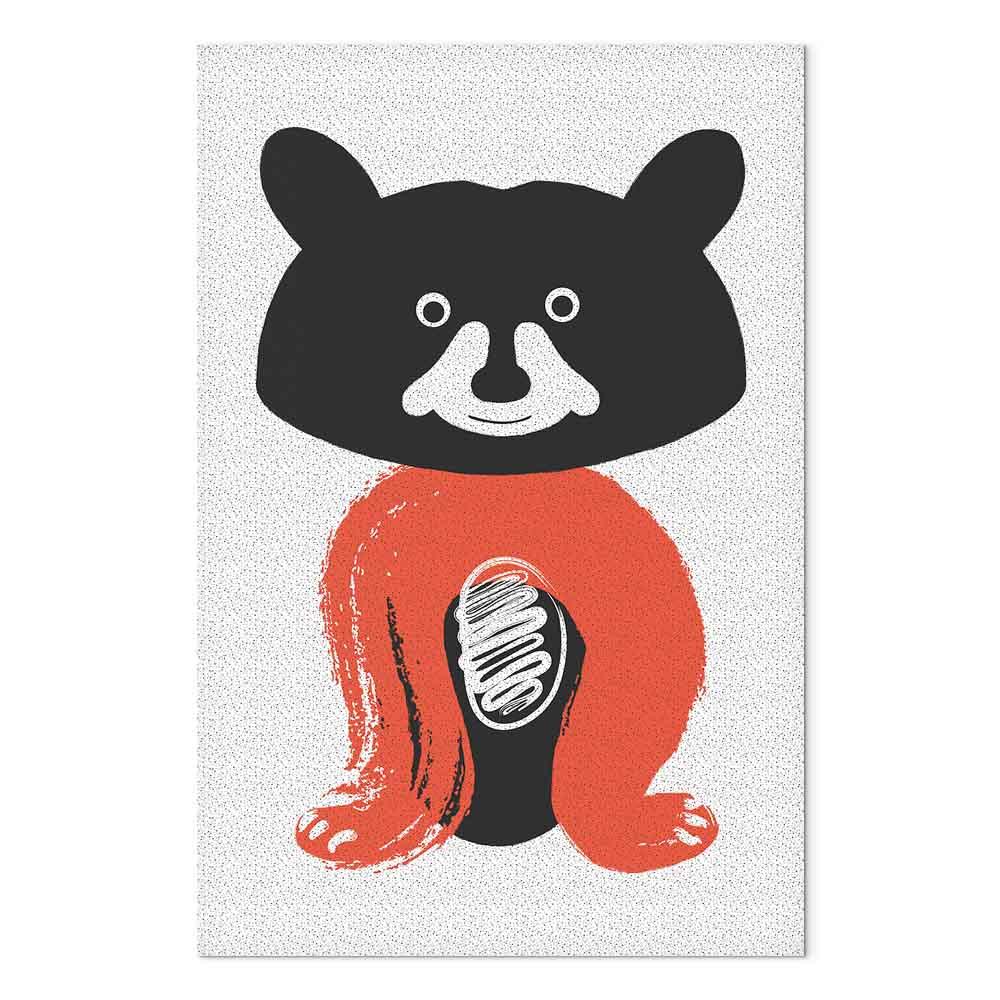 Billede - Nice Mr. Raccoon (1 Part) Vertical - 80 x 120 cm - Premium Print