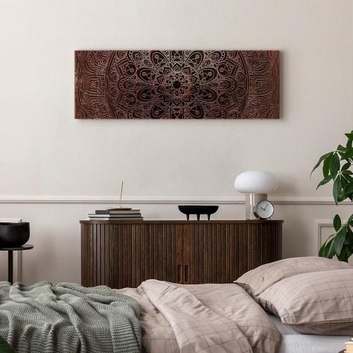 Lærredsbillede Mandala: Amber Silence