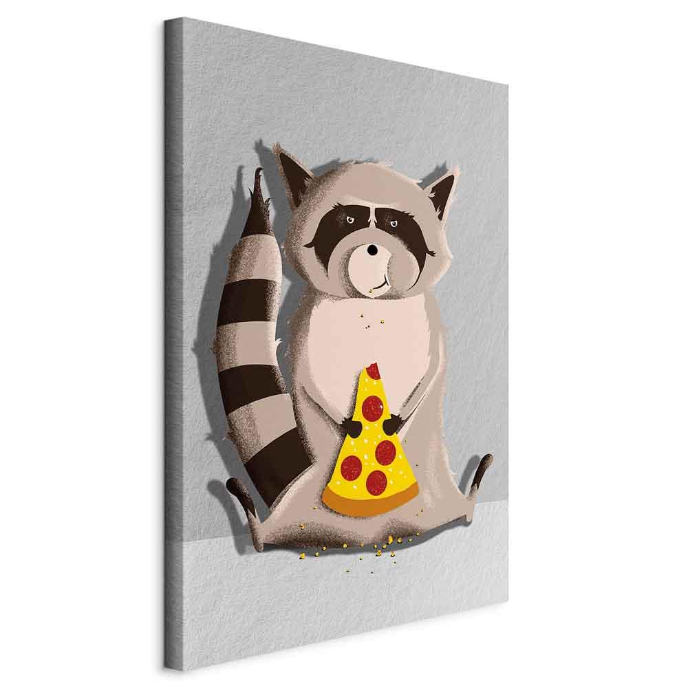 Billede - Gourmand Raccoon (1 Part) Vertical - 80 x 120 cm - Standard