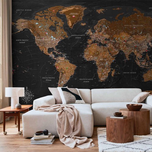 Fototapet verdenskort - Stylish Map