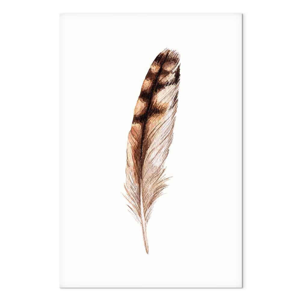 Lærredsbillede Magic Feather 1 del lodret - 20 x 30 cm - Premium Print
