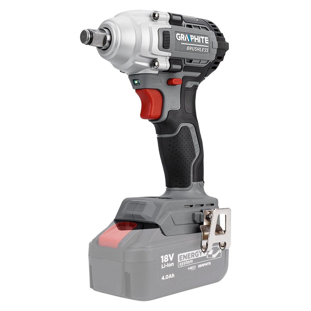GRAPHITE Energy+ børsteløs slagnøgle 18 V 330 Nm 1/2" uden batteri