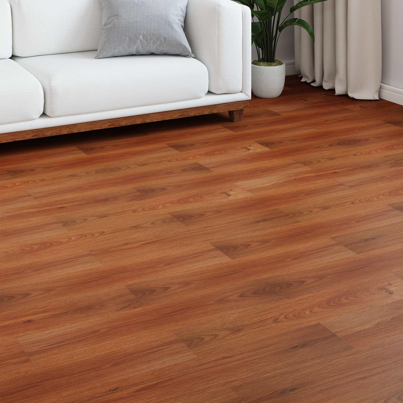 Laminatgulv honningbrun 101 x 20 x 0,8 cm 15 stk. med kliksystem