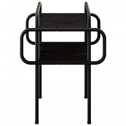 Sofabord i sort eg 40 x 40 x 51 cm med 2 hylder