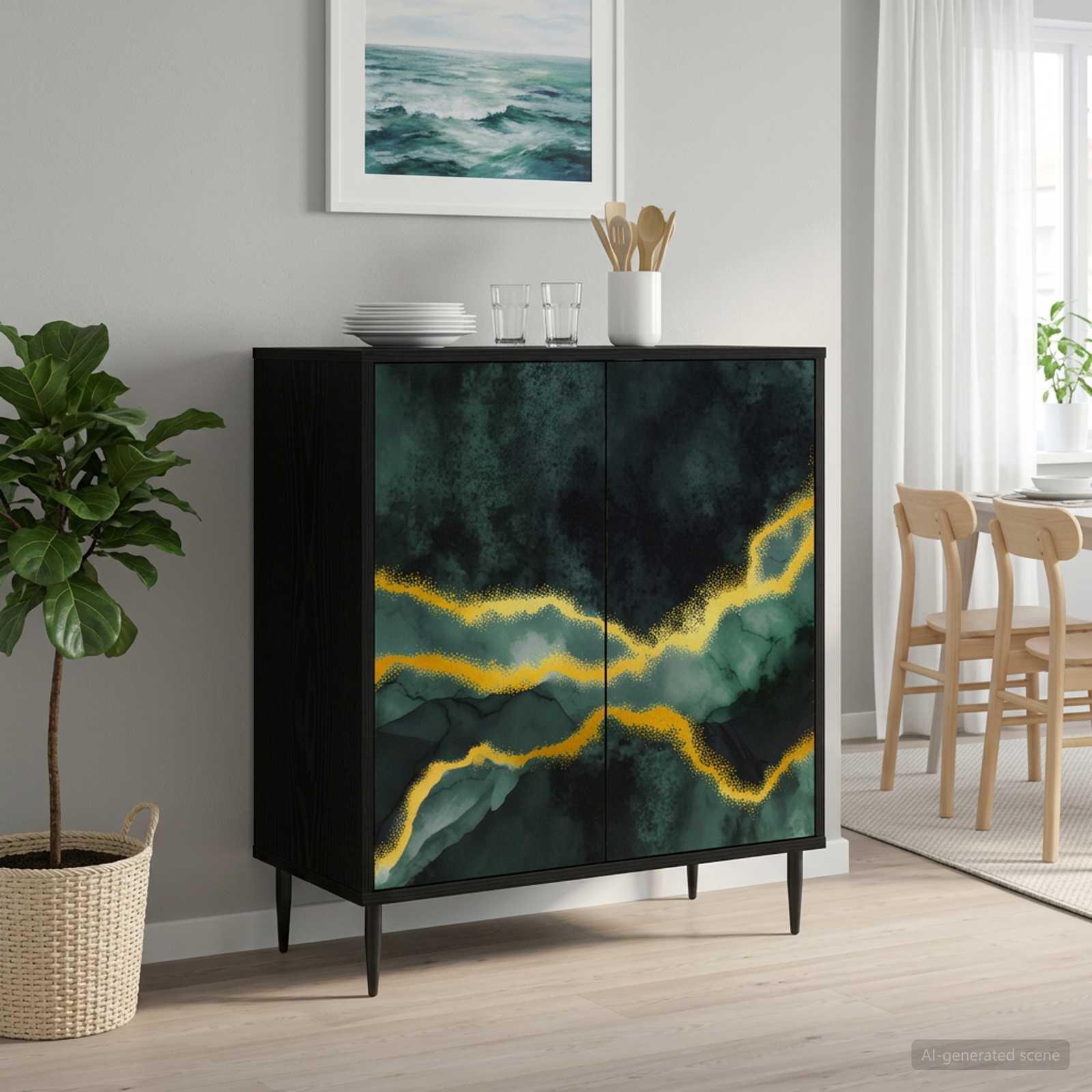 Sideboard WIJHE sort eg 69 x 33 x 76 cm skænk