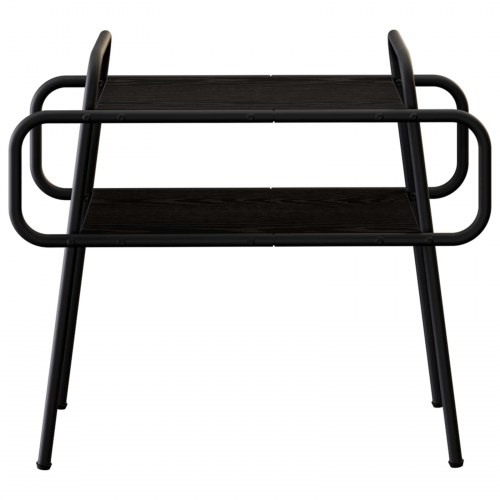 Sofabord i sort eg med 2 hylder 60 x 30 x 51 cm