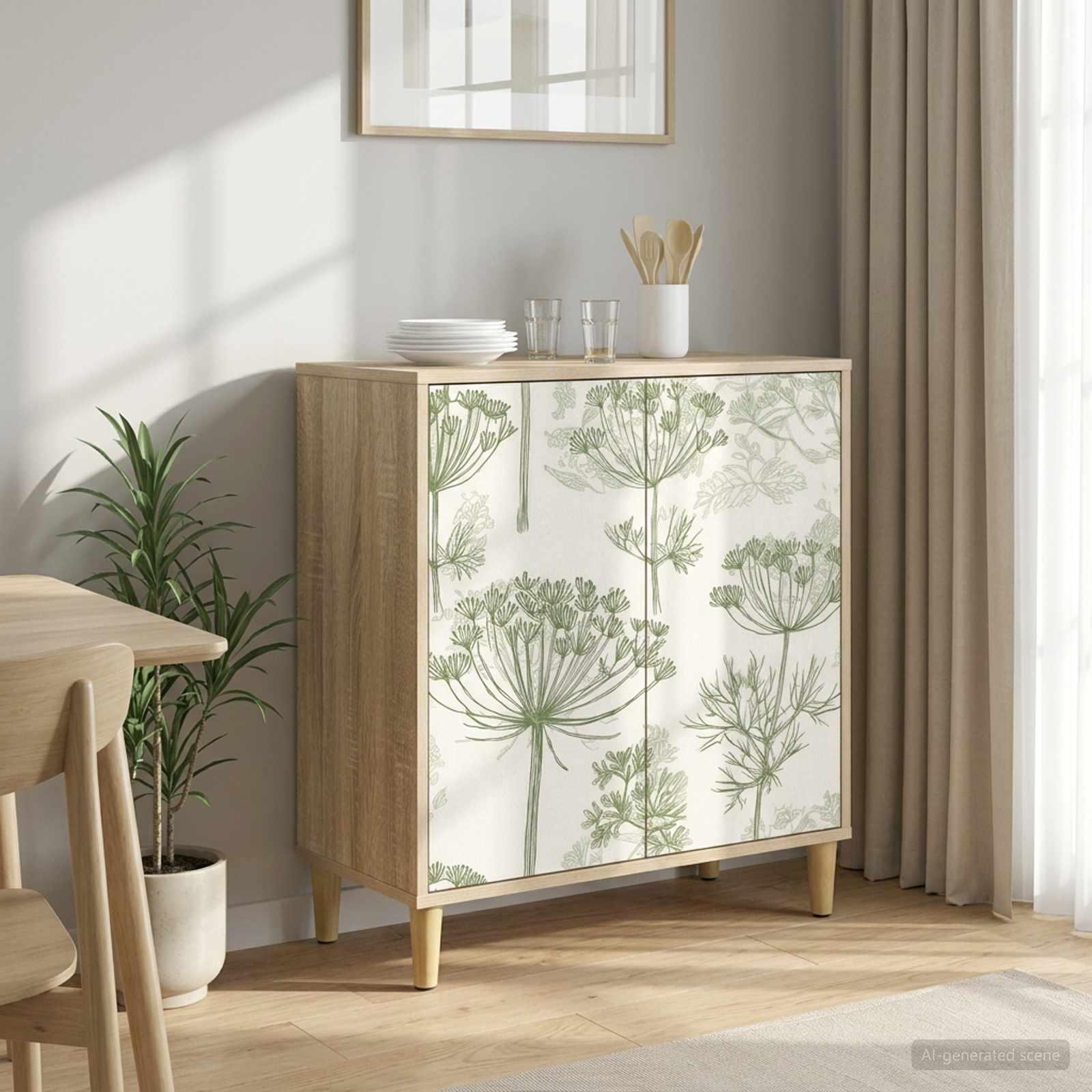 Sidebord GOTHA i sonoma-eg 69 x 33 x 75 cm skænk i konstrueret træ