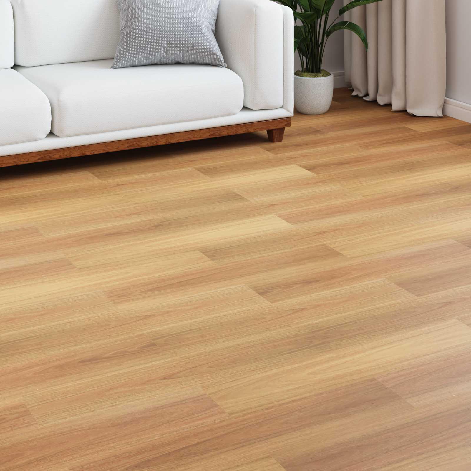 Laminatgulv mørk valnød 101 x 20 x 0,8 cm - 15 stk.
