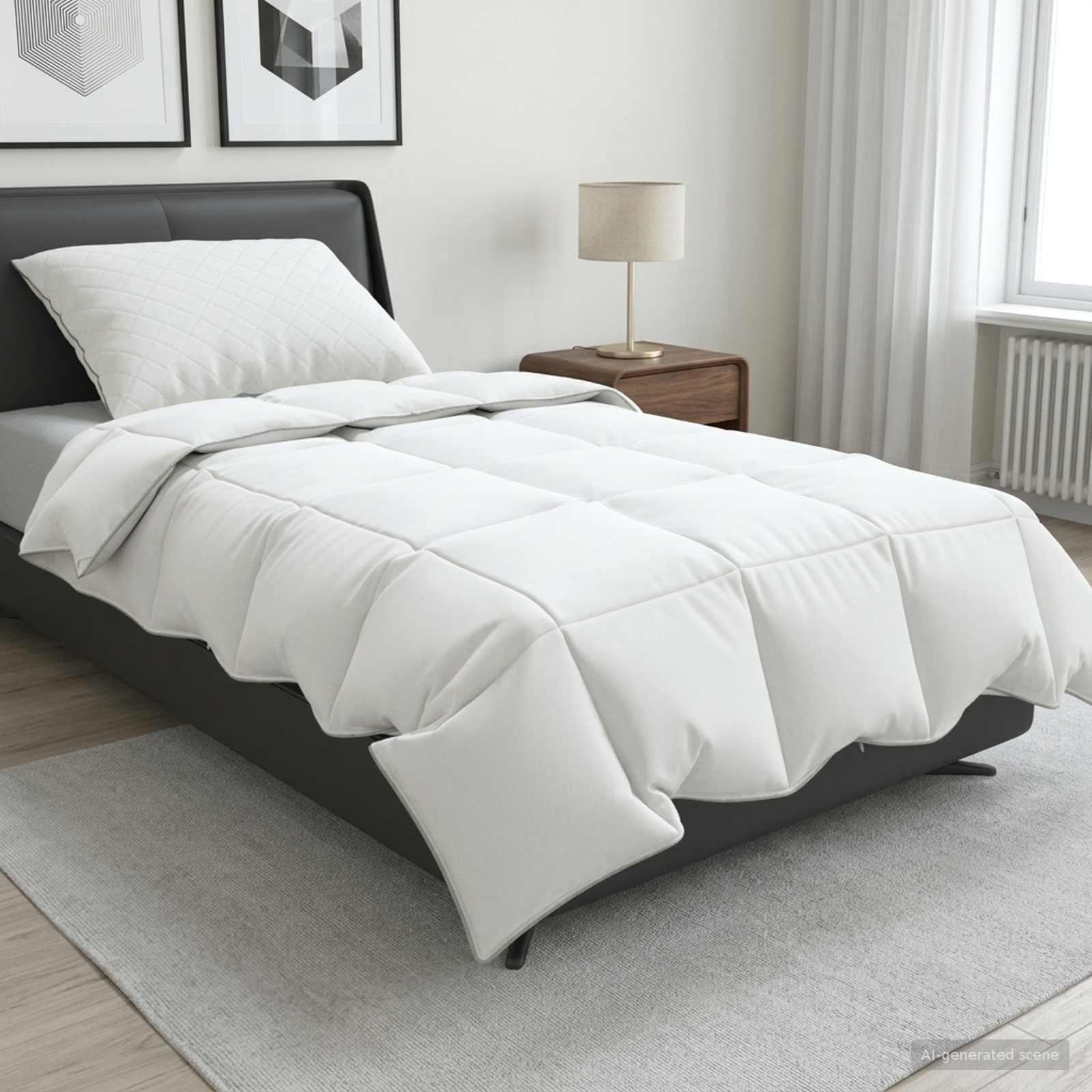 vidaXL 90% gåsedun dyne sæt FULDA 2 stk. 155 x 200 cm Sommer 100 GSM