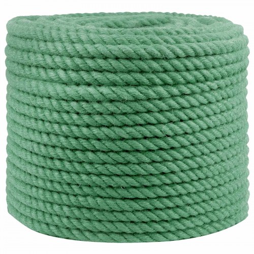 Jute reb 10 mm grøn 25 m - 100% Tossa jute