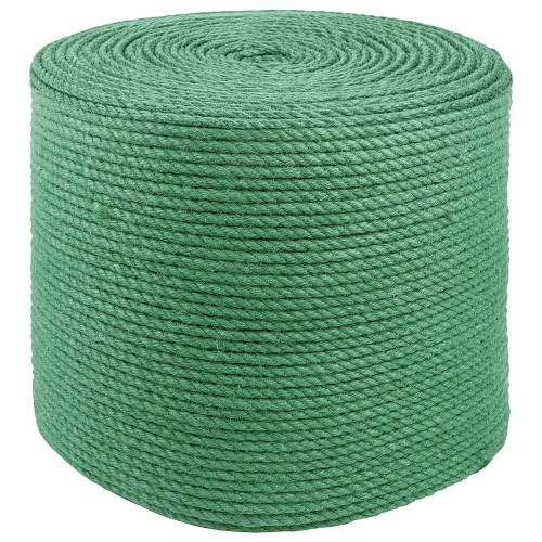 Jute reb 8 mm grøn 25 m - 100% Tossa jute