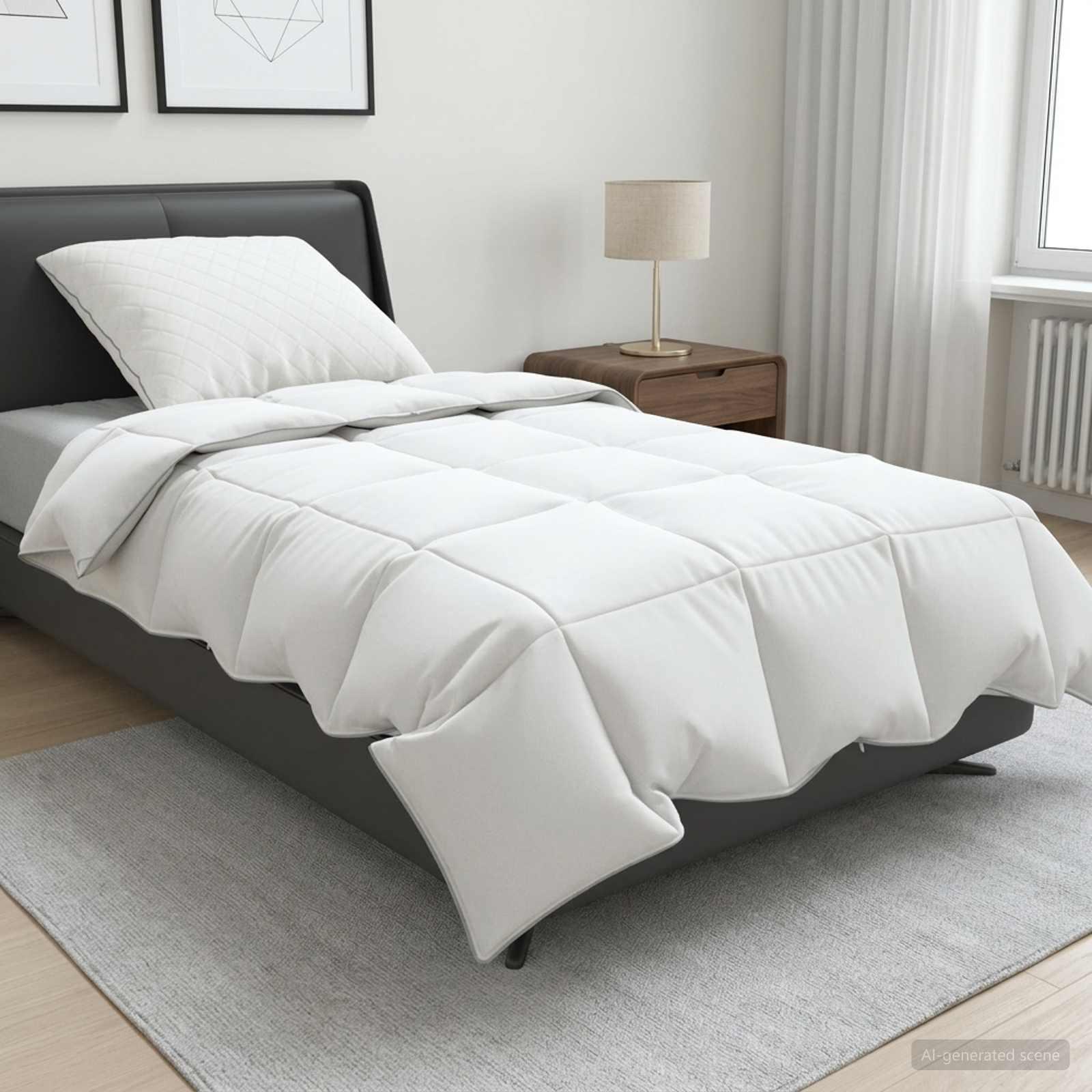 vidaXL 90% gåsedun dyne sæt FULDA 2 stk. 150 x 200 cm Sommer 100 GSM
