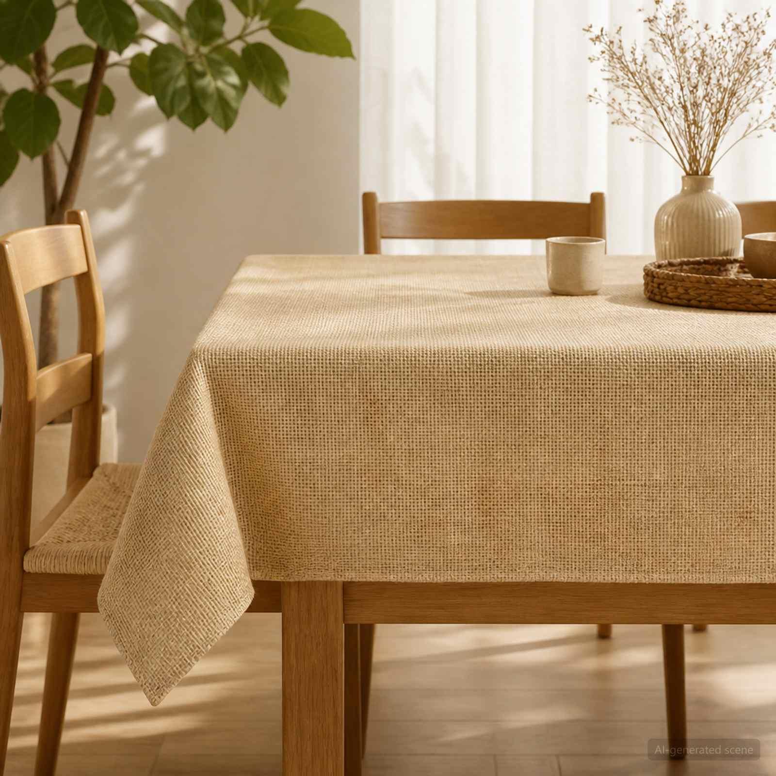 Jute dug naturfarvet 180 x 180 cm i 100% tossa jute