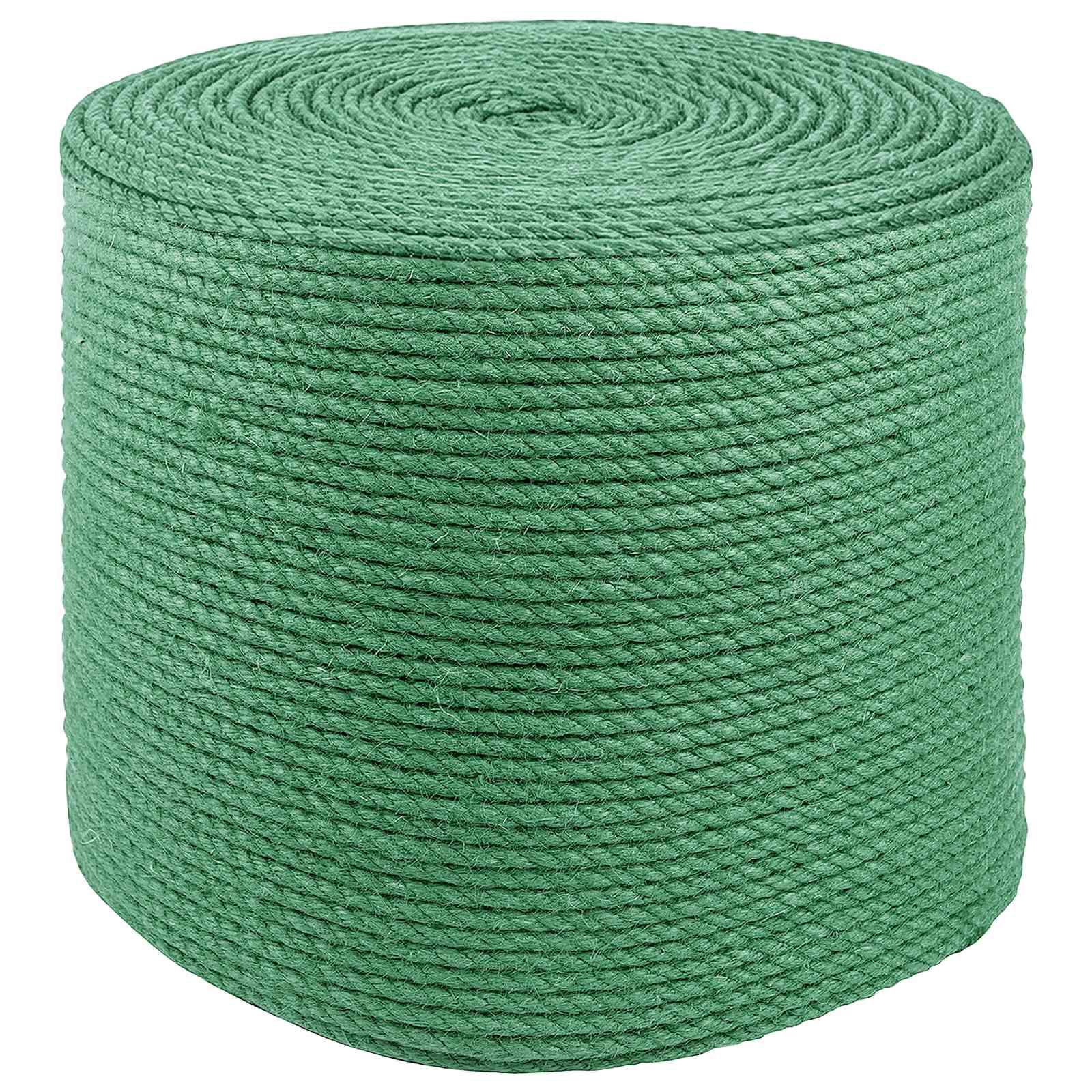 Jutereb 4 mm grøn 100% tossa jute - 500 m