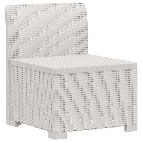 7-personers have-sofa i rattanlook PP hvid