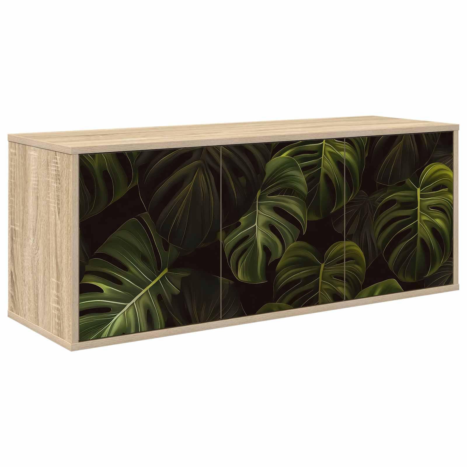 Væghængt TV-skab ELBURG 102 x 33 x 40 cm i sonoma-eg