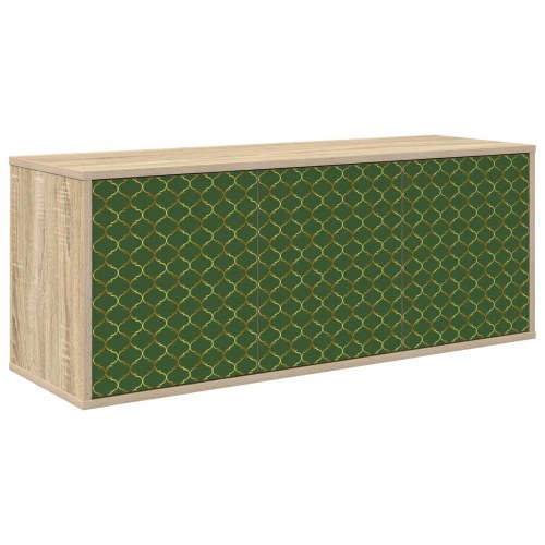 Væghængt TV-skab GELEEN 102 x 33 x 40 cm i sonoma-eg