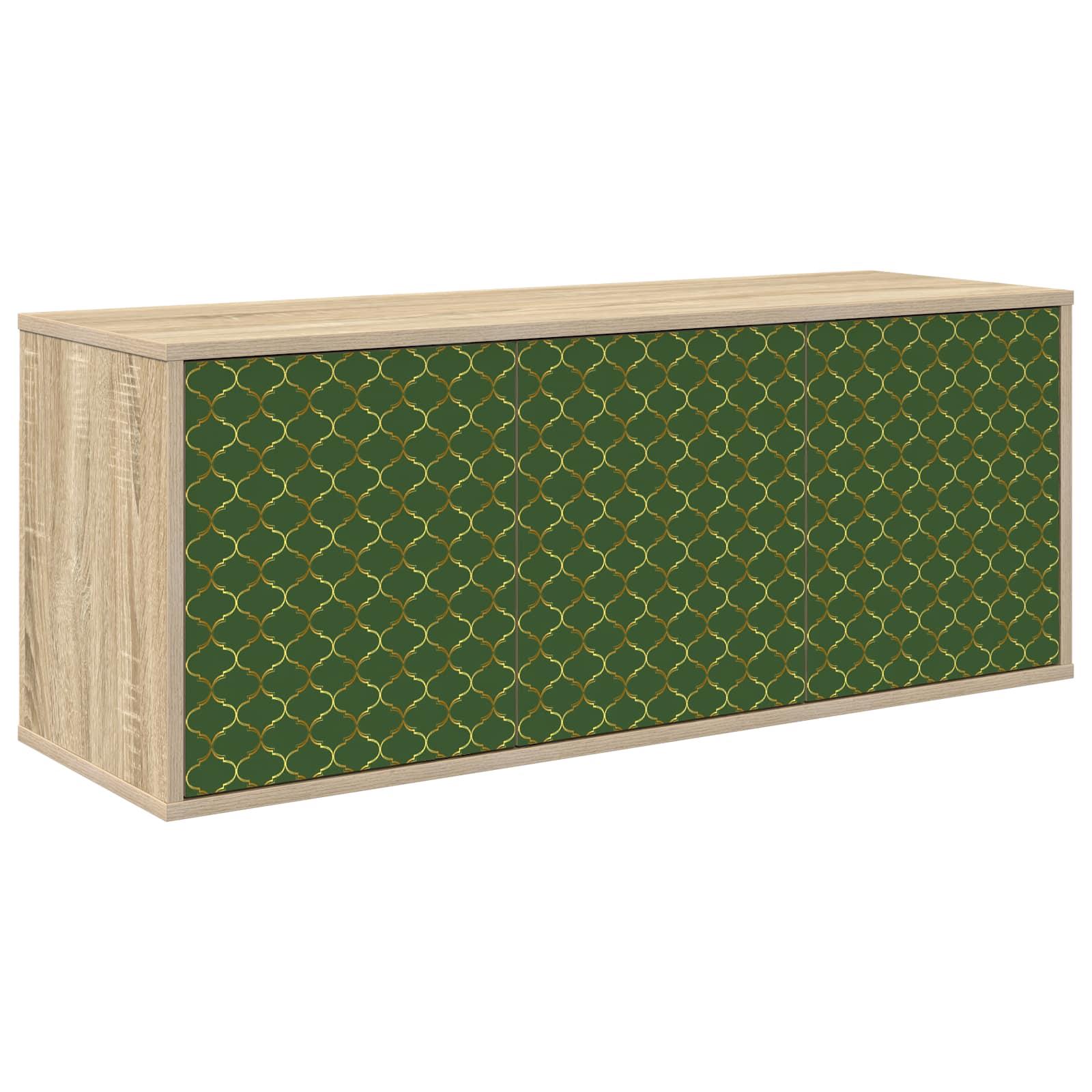 Væghængt TV-skab GELEEN 102 x 33 x 40 cm i sonoma-eg