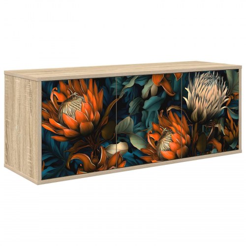Væghængt TV-skab LOCHEM 102 x 33 x 40 cm i sonoma-eg