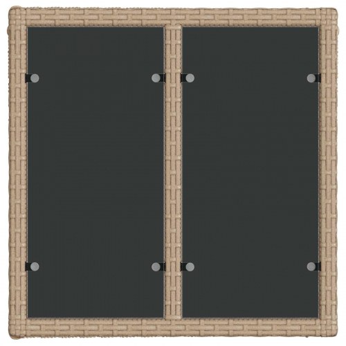 Havesofa sæt 8 stk. i beige polyrattan