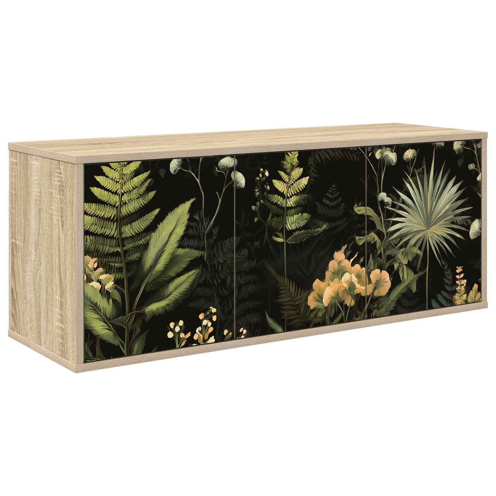Væghængt TV-skab RHENEN 102 x 33 x 40 cm i sonoma-eg