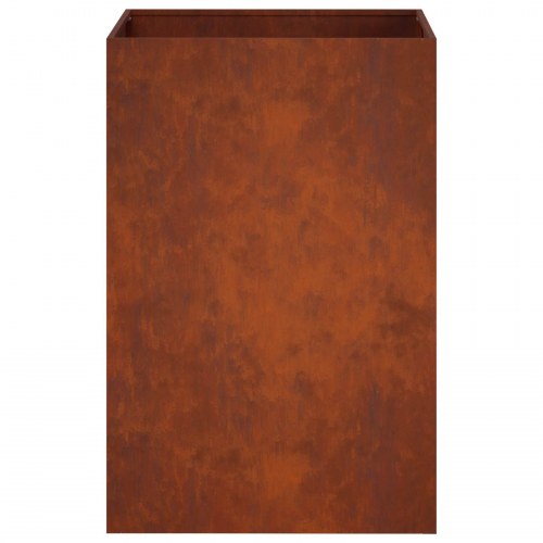 Plantekasse i cortenstål - rusten 50 x 50 x 75 cm