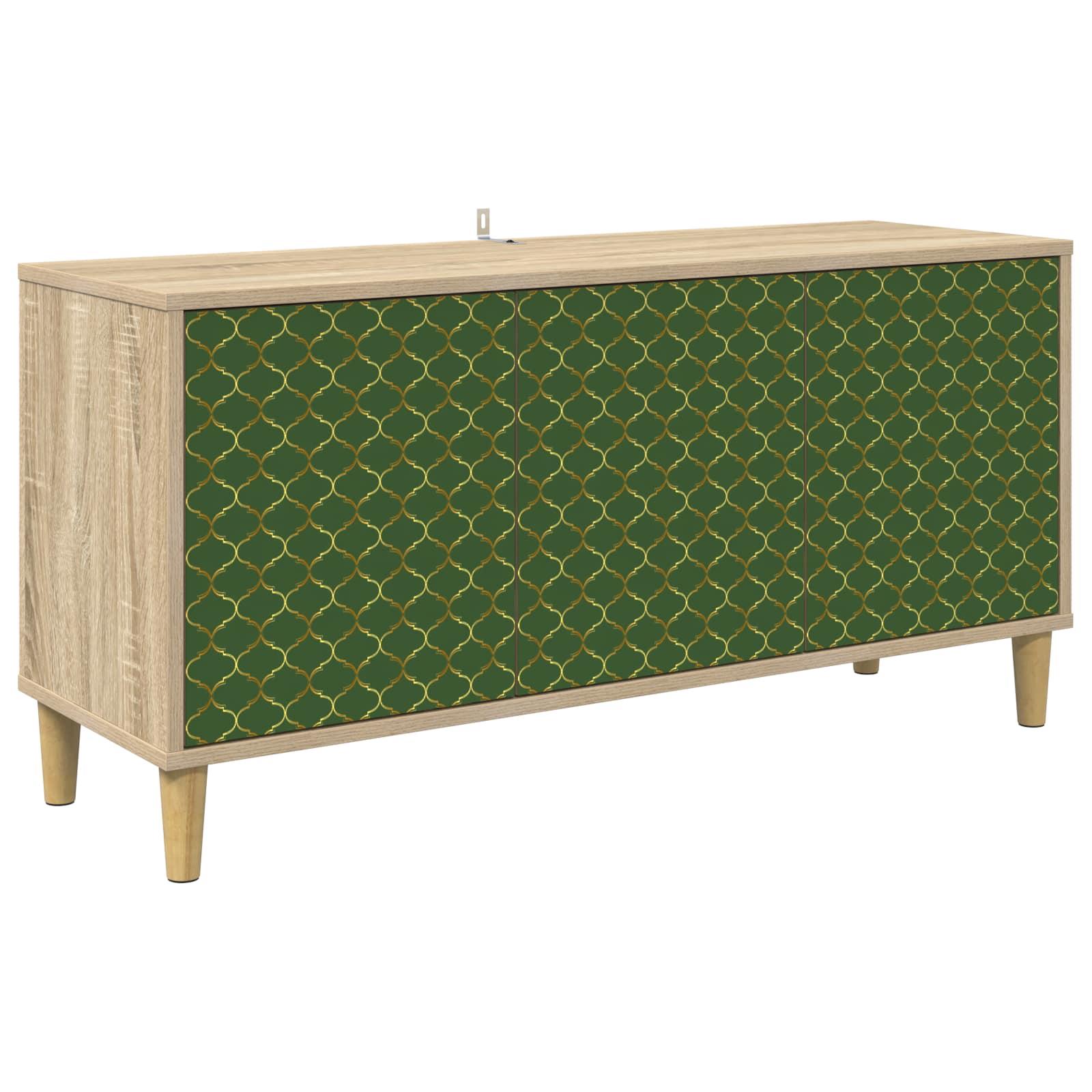 TV-skab GELEEN 102 x 33 x 50 cm i sonoma-eg med 3 døre