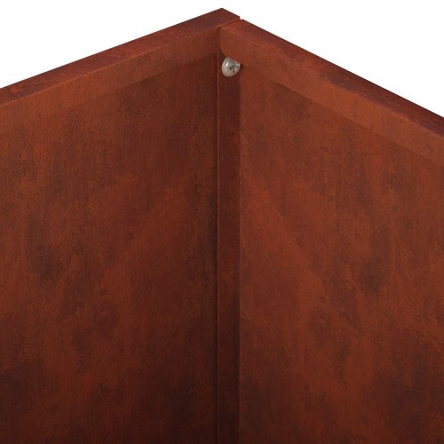 Plantekasse i cortenstål 40 x 40 x 30 cm - rusten