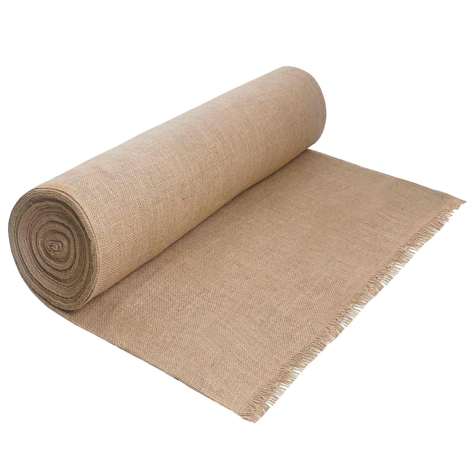 Jute rulle naturfarvet 200 x 1500 cm - dekorativ jute til hjem og have
