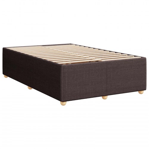 Madras med topmadras og justerbar sengegavl 120 x 190 cm - mørk brun