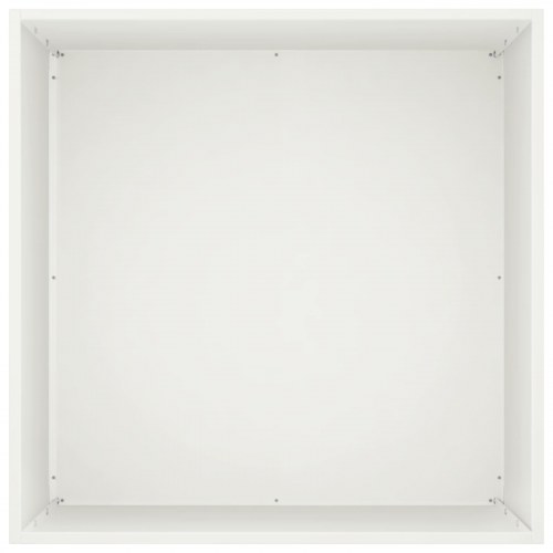 Blomsterkrukke 2 stk. hvid 50 x 50 x 75 cm i koldvalset stål